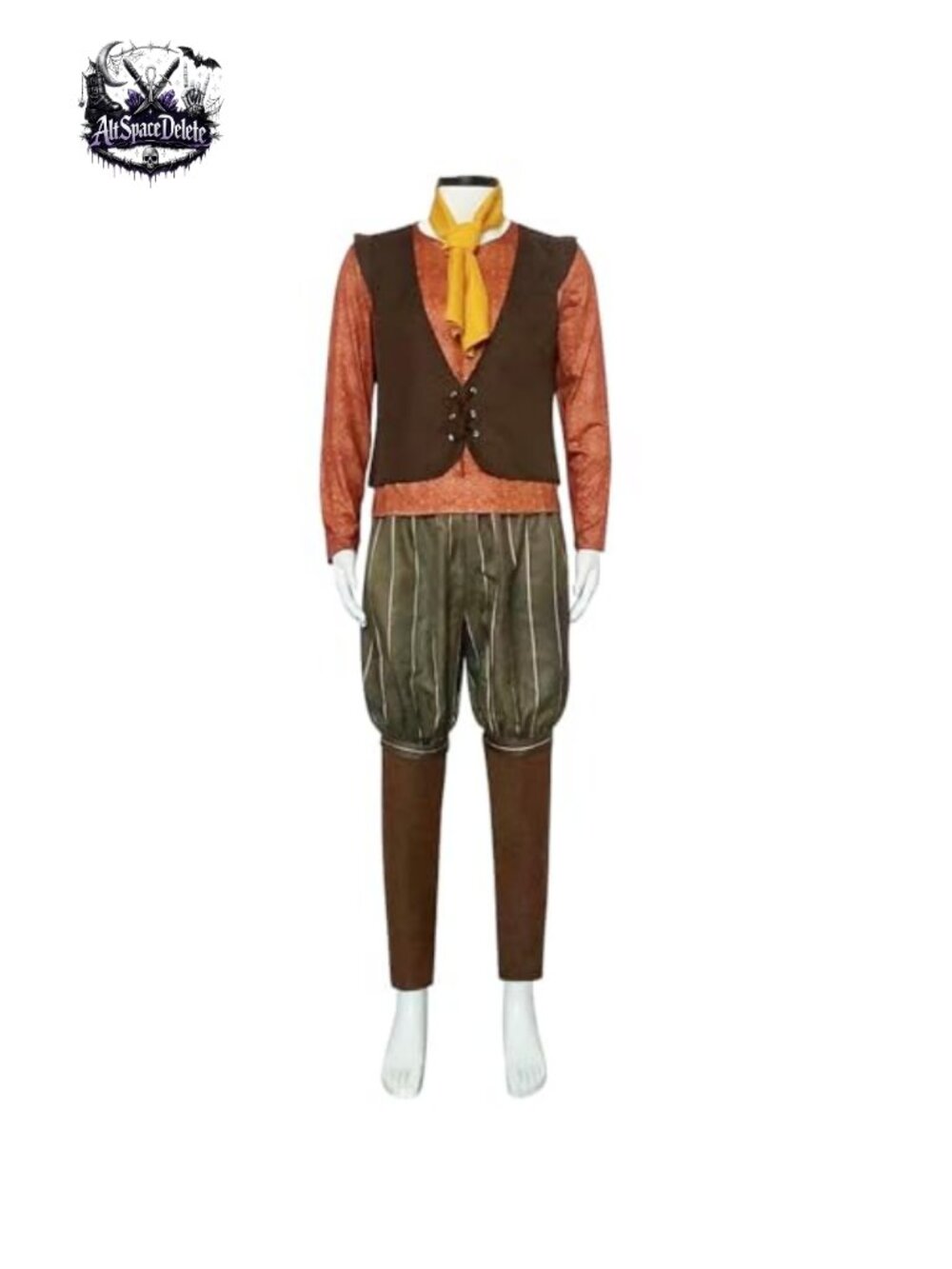 Men's Medieval Renaissance Costume Set Vest Breeches Halloween Cosplay